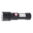 Фонарь Quantum Adept 10W LED zoom +COB з USB+ Li-ion18650/2600mAh (QM-FL1031-18650/2600)