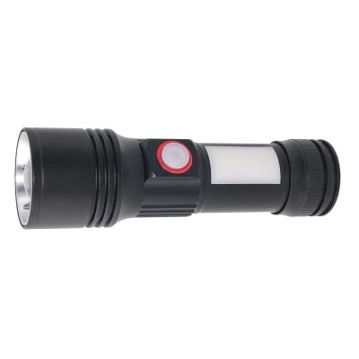 Фонарь Quantum Adept 10W LED zoom +COB з USB+ Li-ion18650/2600mAh (QM-FL1031-18650/2600)