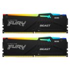 Модуль пам\'яті для комп\'ютера DDR5 32GB (2x16GB) 6400 MHz Beast RGB EXPO Kingston Fury (ex.HyperX) (KF564C32BBEAK2-32)