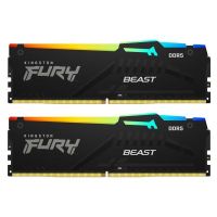 Модуль пам\'яті для комп\'ютера DDR5 32GB (2x16GB) 6400 MHz Beast RGB EXPO Kingston Fury (ex.HyperX) (KF564C32BBEAK2-32)