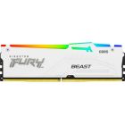 Модуль пам\'яті для комп\'ютера DDR5 32GB 6400 MHz Beast White RGB EXPO Kingston Fury (ex.HyperX) (KF564C32BWEA-32)