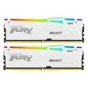 Модуль пам\'яті для комп\'ютера DDR5 64GB (2x32GB) 6000 MHz Beast White RGB EXPO Kingston Fury (ex.HyperX) (KF560C30BWEAK2-64)