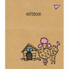 Зошит Yes А5 Sketch Animal Крафт 12 аркушів лінія (765070) (10 шт)