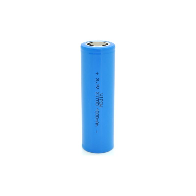 Аккумулятор 21700 4000mAh, 3.7V, Blue, FlatTop Vipow (ICR21700-4000mAhFT / 31078)