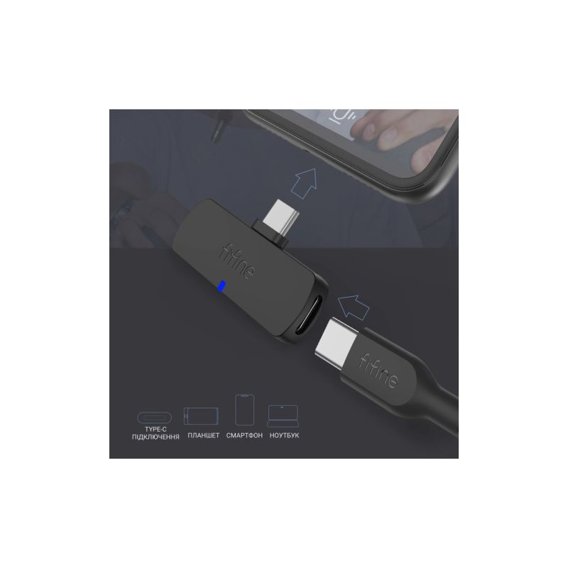 Микрофон Fifine Wireless Black (M6)