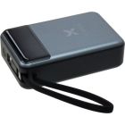 Батарея универсальная Vinga 20000 mAh 65W Display USB-C Cable Grey (VPBB2065C)