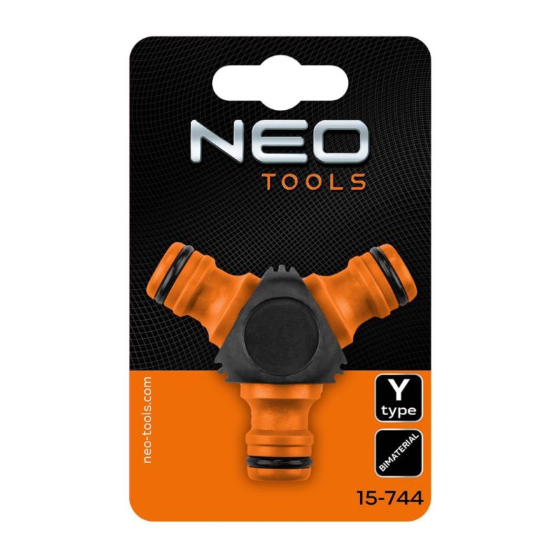 Тройник для шланга Neo Tools тройник 1/2"-3/4", двухкомпонентный (15-744)