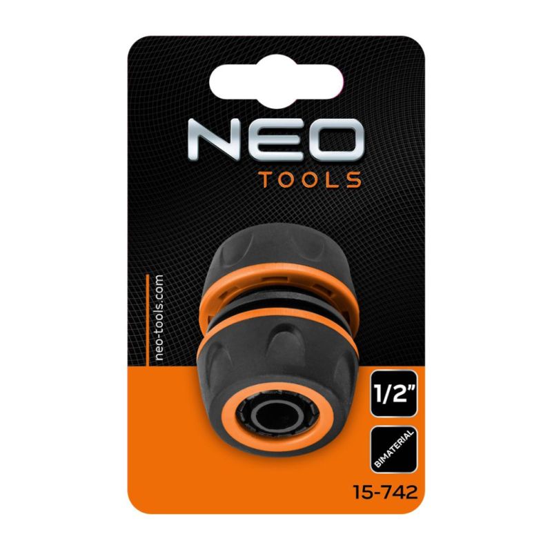 Соединительная муфта для шланга Neo Tools муфта ремонтная 1/2", двухкомпонентная (15-742)