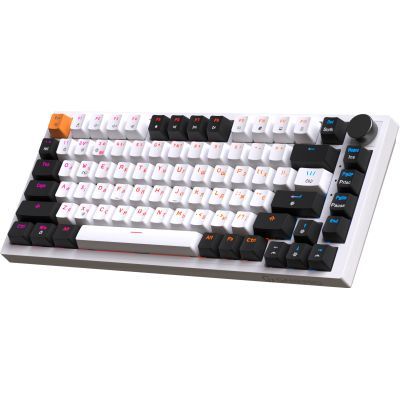 Клавиатура GamePro (MK160W) Hot-Swap Red Swich RGB USB UA White (MK160W)