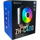 Кулер до процесора Zezzio ZH-C400 V2 ARGB/SRGB Ultra Fan (ZH-C400 V2  ARGB/SRGB Ultra Fan)