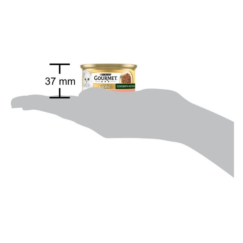 Консерви для котів Purina Gourmet Gold Соковита насолода з лососем 85 г (8445290823373) (24 шт)