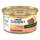 Консервы для кошек Purina Gourmet Gold Сочное наслаждение с лососем 85 г (8445290823373) (24 шт)