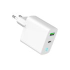 Зарядное устройство Gembird 1xUSB-A + 1 Type-C (PD20Вт + QC3.0 18Вт) white (TA-UC-PDQC20L-W-01)