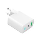 Зарядное устройство Gembird 1xUSB-A + 1 Type-C (PD20Вт + QC3.0 18Вт) white (TA-UC-PDQC20L-W-01)
