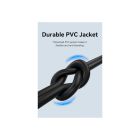 Дата кабель USB 2.0 AM to USB-C 1.5m 3A 18W PVC black Vention (CTHBG)