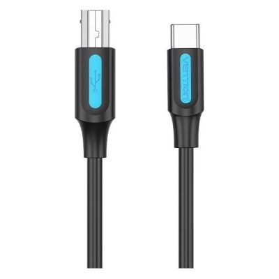 Кабель для принтера USB-C 2.0 to BM 2.0m 2.4А 480Mbps Vention (CQUBH)