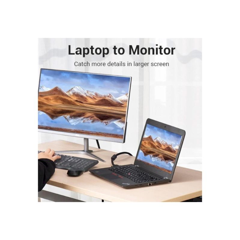 Кабель мультимедійний DVI M to DVI M 8.0m 24+1pin 2K60Hz ferrite Vention (EAEBK)