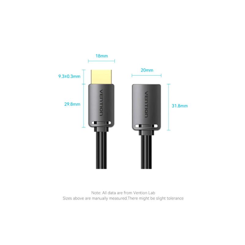 Кабель мультимедійний HDMI M to HDMI F 5.0m V2.0 4K60Hz Vention (AHCBJ)