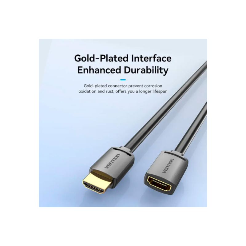 Кабель мультимедійний HDMI M to HDMI F 5.0m V2.0 4K60Hz Vention (AHCBJ)