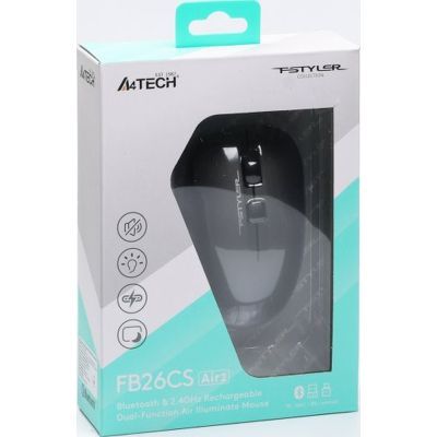 Мышка A4Tech FB26CS Air2 Wireless/Bluetooth Smoky Grey (4711421999090)