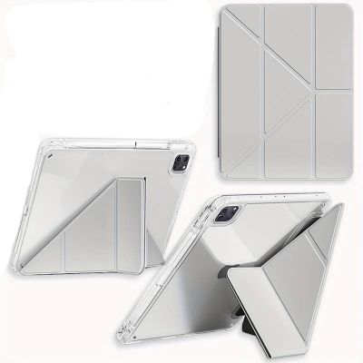 Чохол до планшета BeCover Ultra Slim Origami Transparent Apple iPad Pro 11" M4 2024 Gray (711690)