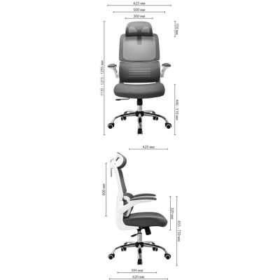 Офісне крісло Richman Скайлайн Хром M-1 (Tilt) Сірий (R00000048369)