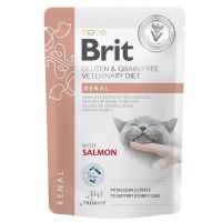 Вологий корм для кішок Brit GF VetDiets Renal з лососем 85 г (8595602566709)