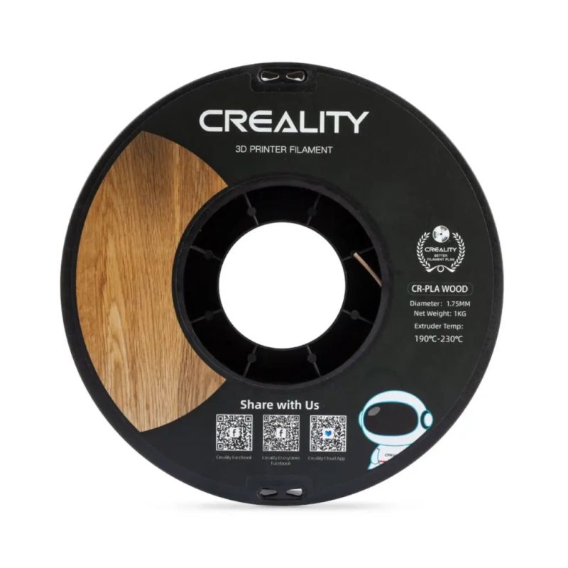 Пластик для 3D-принтера Creality PLA wood 1кг, 1.75мм, light brown (3301130001)