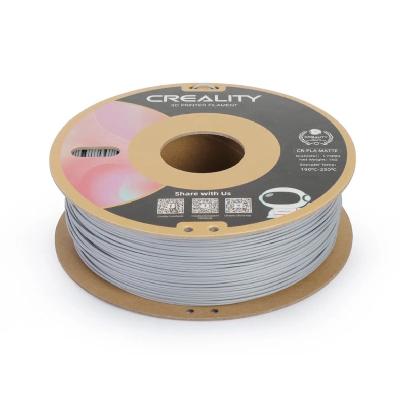 Пластик для 3D-принтера Creality PLA matte 1кг, 1.75мм, gray (3301010299)