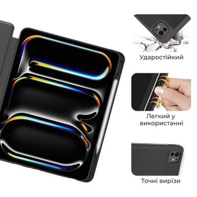 Чехол для планшета AirOn Premium SOFT iPad Pro 13 2024 + Film Black (4822352781129)