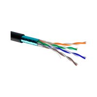 Кабель сетевой OK-Net FTP 100м cat.5e внешний (F/UTP cat.5E-SL) (КППЭ-ВП (100) 4*2*0,46 / 100)