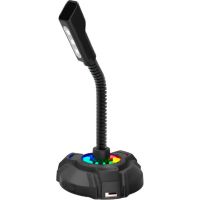 Мікрофон HP (DHP-1100C) RGB backlit 3.5мм+USB Black (DHP-1100C)