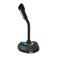 Микрофон HP RGB backlit 3.5мм+USB Black (DHP-1100C)