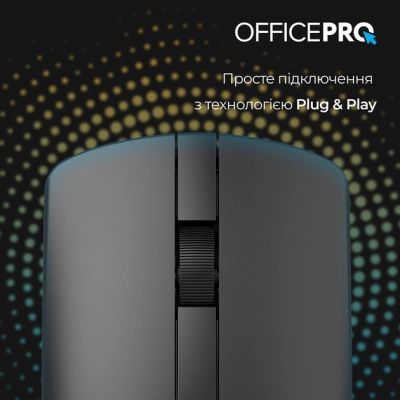 Мышка OfficePro (M175B) Silent Click Wireless Black (M175B)