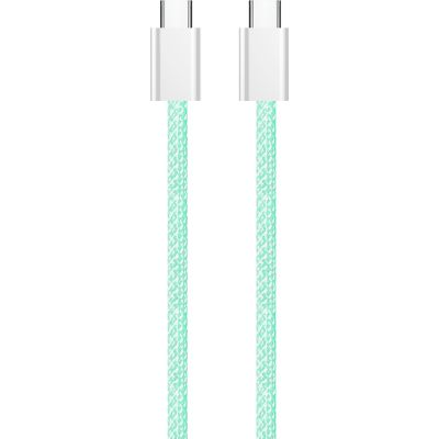 Дата кабель USB-C to USB-C 1.0m 60W 3.0А green ColorWay (CW-CBPDCC061-G)