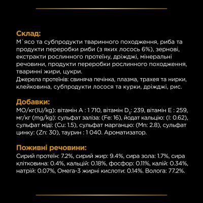 Вологий корм для кішок Purina Pro Plan Veterinary Diets NF Renal Function Advanced Care При патології нирок З лососем 10 x 85 г (7613287873699)