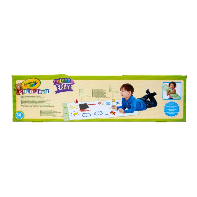 Набор для творчества Crayola Mini Kids Многоразовый коврик для рисования, с красками (81-1528)