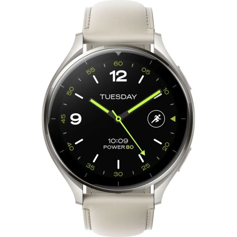 Смарт-часы Xiaomi Watch 2 Titan BHR9306GL Gray Case White Leather Strap (1093970)