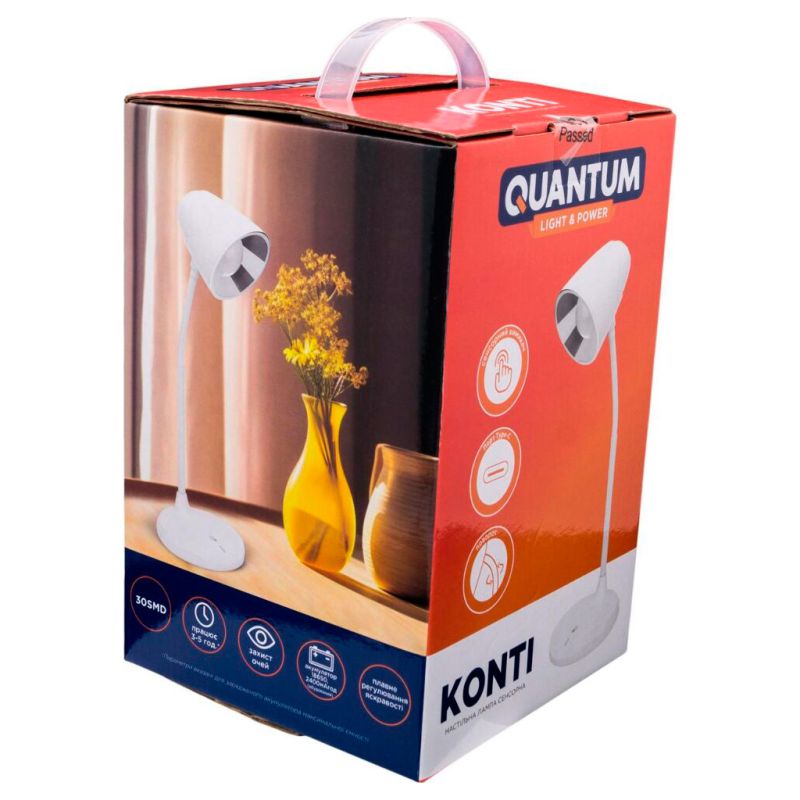 Настольная лампа Quantum KONTI LED з USB (QM-TL1050)