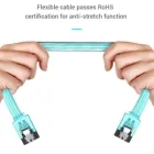 Кабель для передачі даних SATA 3.0 7pin F/F 0.5m L Blue Vention (KDDSD)