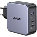 Зарядное устройство Ugreen 3xUSB 140W (2хUSB-C+USB-A) Gan CD289 with C to C Cable 1.5m (90549)