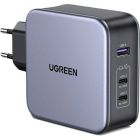 Зарядное устройство Ugreen 3xUSB 140W (2хUSB-C+USB-A) Gan CD289 with C to C Cable 1.5m (90549)