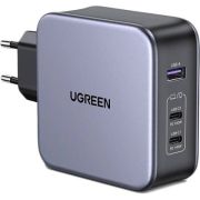 Зарядное устройство Ugreen 3xUSB 140W (2хUSB-C+USB-A) Gan CD289 with C to C Cable 1.5m (90549)