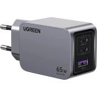 Зарядний пристрій Ugreen 3xUSB 65W (2хUSB-C+USB-A) Gan Nexode Pro X755 (25871)