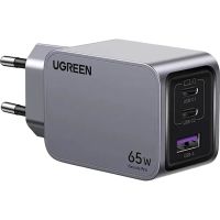 Зарядний пристрій Ugreen 3xUSB 65W (2хUSB-C+USB-A) Gan Nexode Pro X755 (25871)