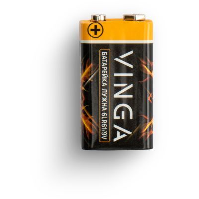Батарейка 9V 6LR61 Alkaline Vinga (VJAB9V1)