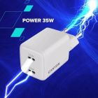 Зарядное устройство Canyon CU35CC GaN 35W 2xPD EU White (CNS-CUW35CC)