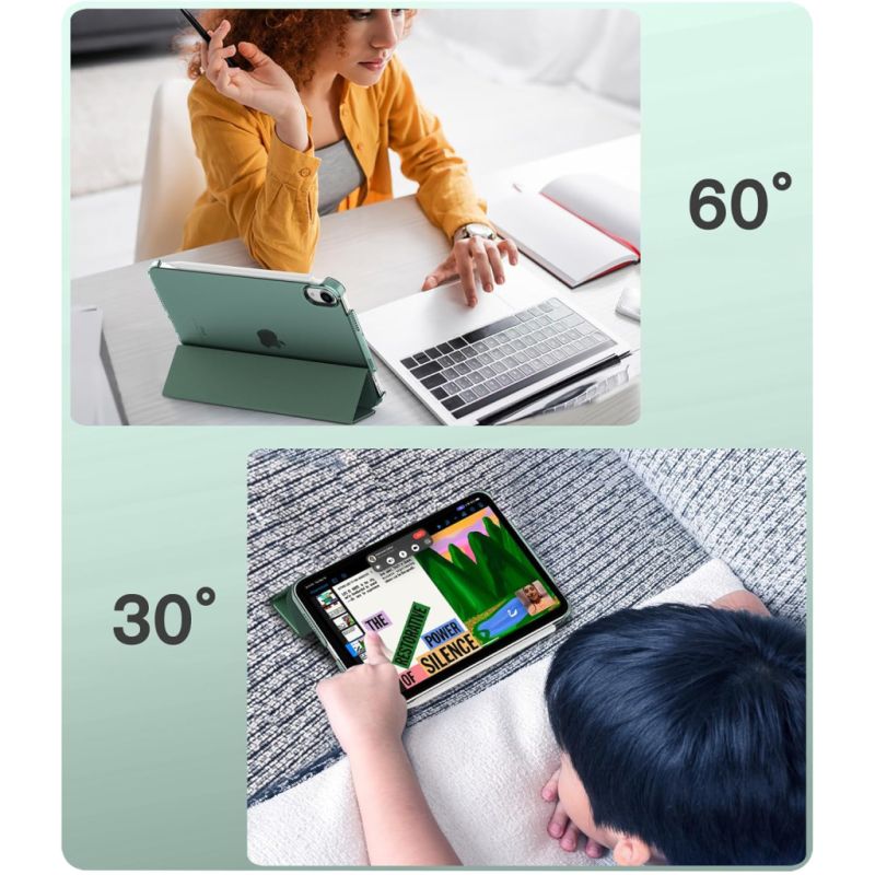 Чохол до планшета BeCover Tri Fold Hard Apple iPad Mini 7 2024 Dark Green (712451)