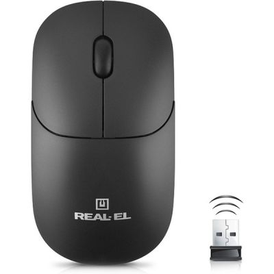 Мышка REAL-EL RM-311W Wireless Black (EL123200041)