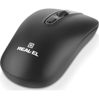 Мишка REAL-EL RM-350W Wireless Black/Gray (EL123200043)